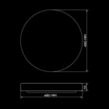 Светодиодный светильник SMART SML-R20-80/2-DIY 3000-6000K 80Вт с д/у