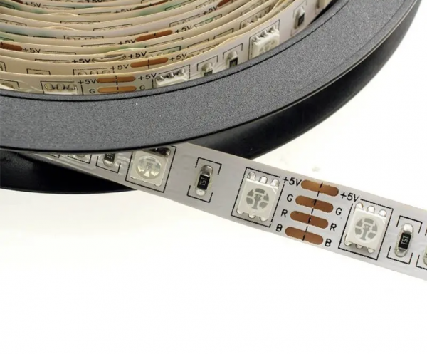 Світлодіодна LED стрічка PROLUM™ 5V; 5050\60; IP20; Series "S", RGB