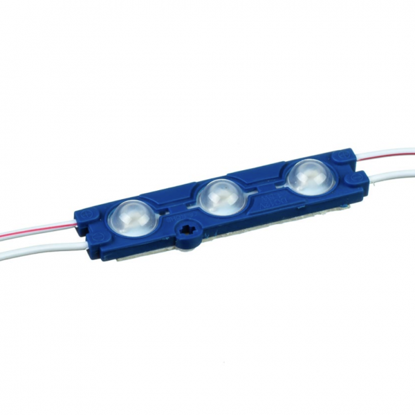 Лед модуль (кластер) 12В MTK-5730-3Led-B 1,5Вт Синій IP67 66мм
