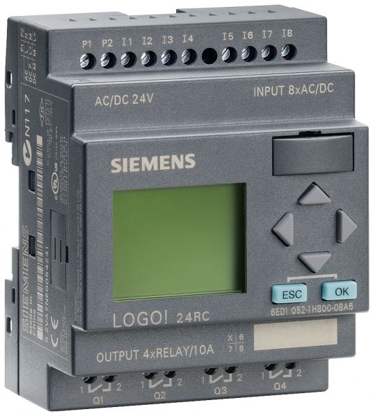 6ED1052-1HB00-0BA6 LOGO! 24RC контроллер 24В UC Siemens