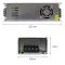 Блок живлення BIOM 12В 360Вт 30А IP20 STR-360-12 Slim мет. перф.