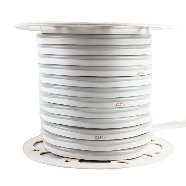 Лед стрічка НЕОН AVT 220В 51 10х17мм 120WW2835 10Вт IP65 2700-3500К
