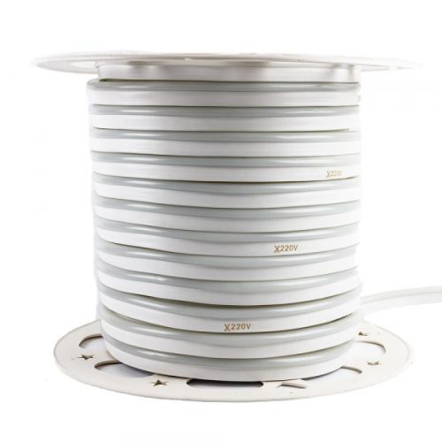 Лед стрічка НЕОН AVT 220В 51-R 10х17мм 120R2835 10Вт IP65 Червоний