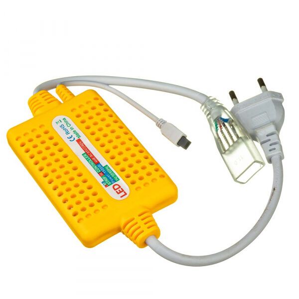 Адаптер 1300W IP67 с пультом для RGB світлодіодної стрічки 220В 12mm + конектор 4pin