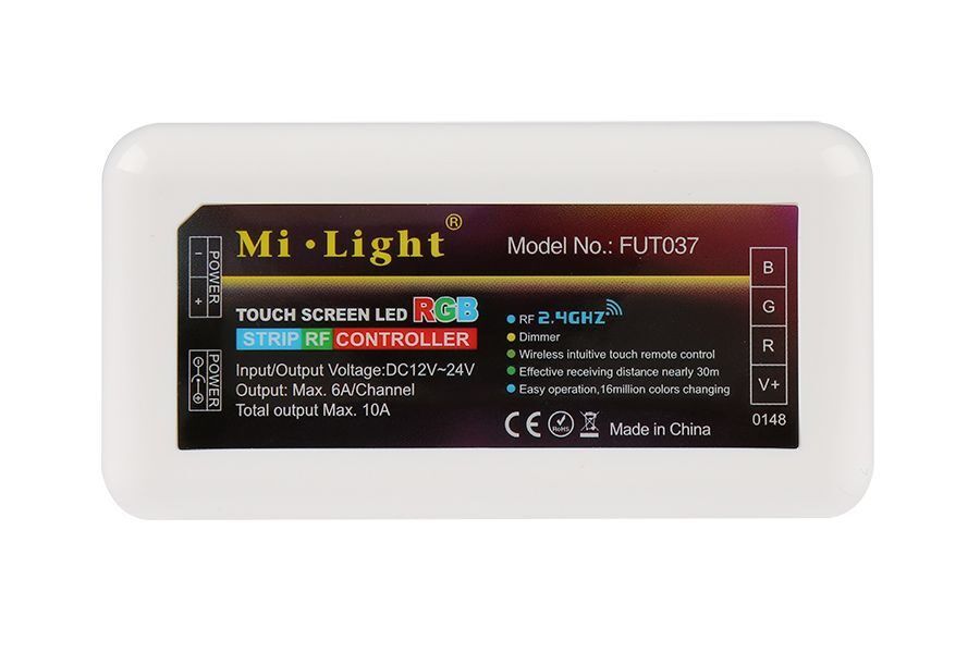 Блок управления-контроллер RGB Mi Light RF 4 zone, 18A, PL-C-18A-Mi-LT-RGB-PWR