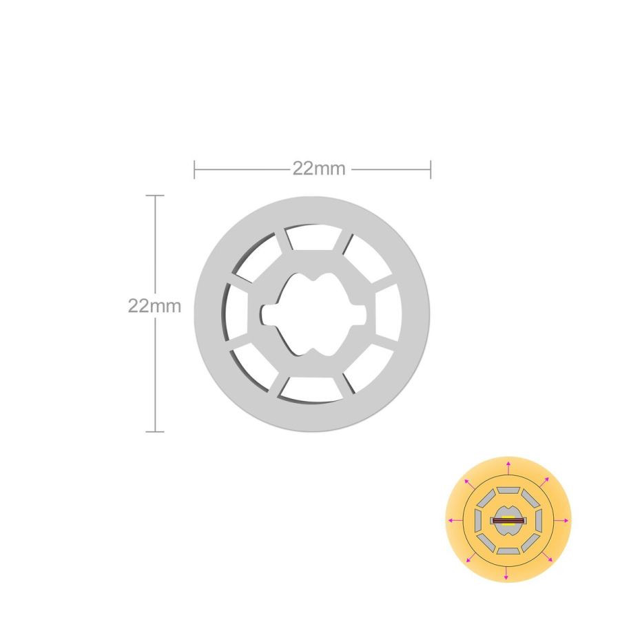 Профіль PROLUM Силіконовий Круглий D22 SERIES "PRO"