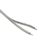 Провід PROLUM™ прозорий з роз'ємом мама (2х0.5mm; 5.5х2.1; 2М)