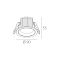 Skarlat RDL73027-3 7W WH+CHR 4000K