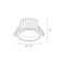 Skarlat RDL73027-5 18W WH+CHR 3000K