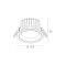 Точечный светильник Premium MOIS RDL73027-6 25W WH+CHR 3000K Хром