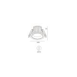Skarlat RDL73028-3 10W WH 4000K Білий