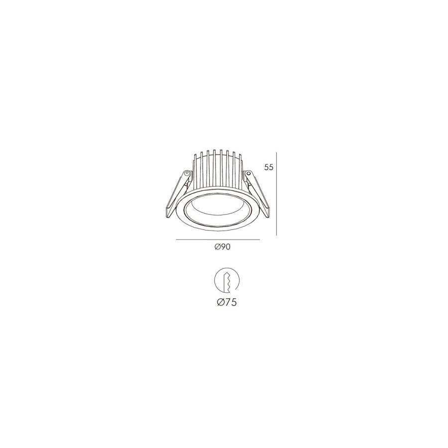 Skarlat RDL73028-3 10W WH 4000K Білий