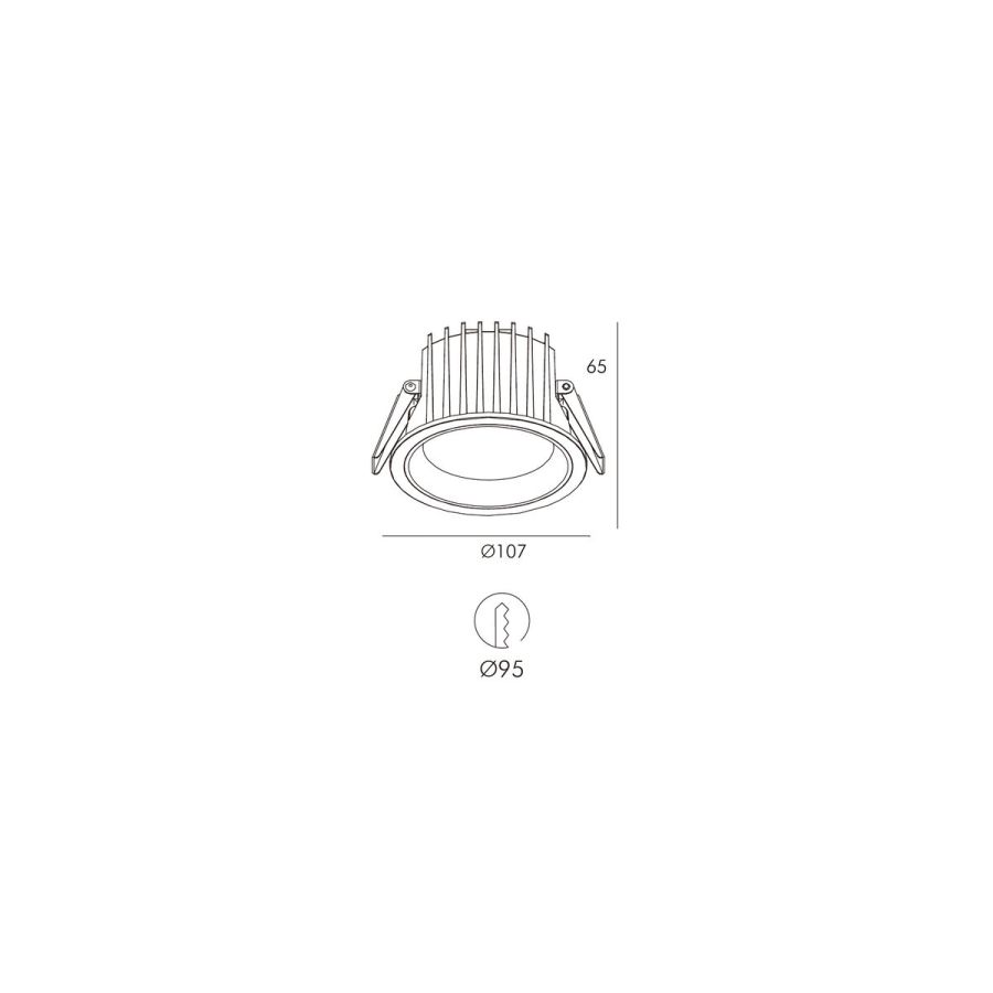 Skarlat RDL73028-3.5 15W WH 4000K