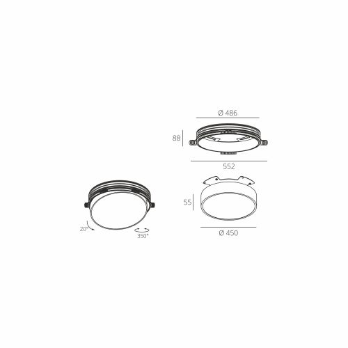 Skarlat RDL73030 40W WH 4000K