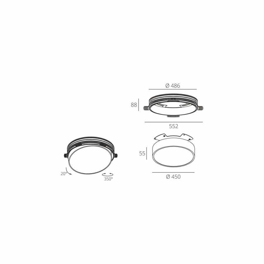 Skarlat RDL73030 40W WH 4000K