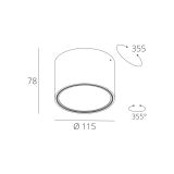 Skarlat RSLC78029 8W WH 4000K