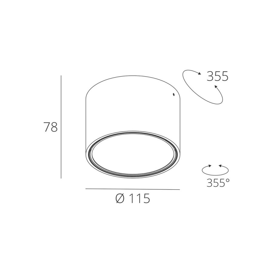 Skarlat RSLC78029 8W WH 4000K