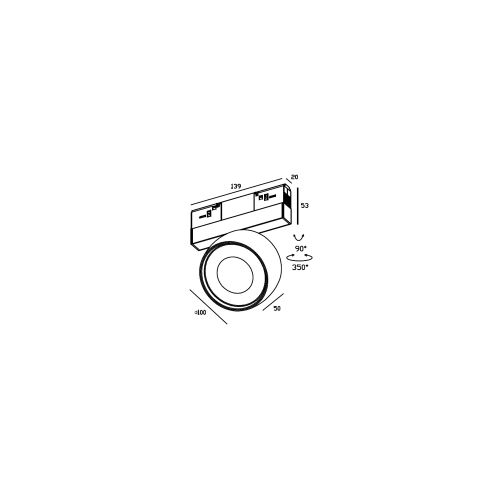 Светильник трековый магнитный RGD2021 18W BK+RGD 3000K