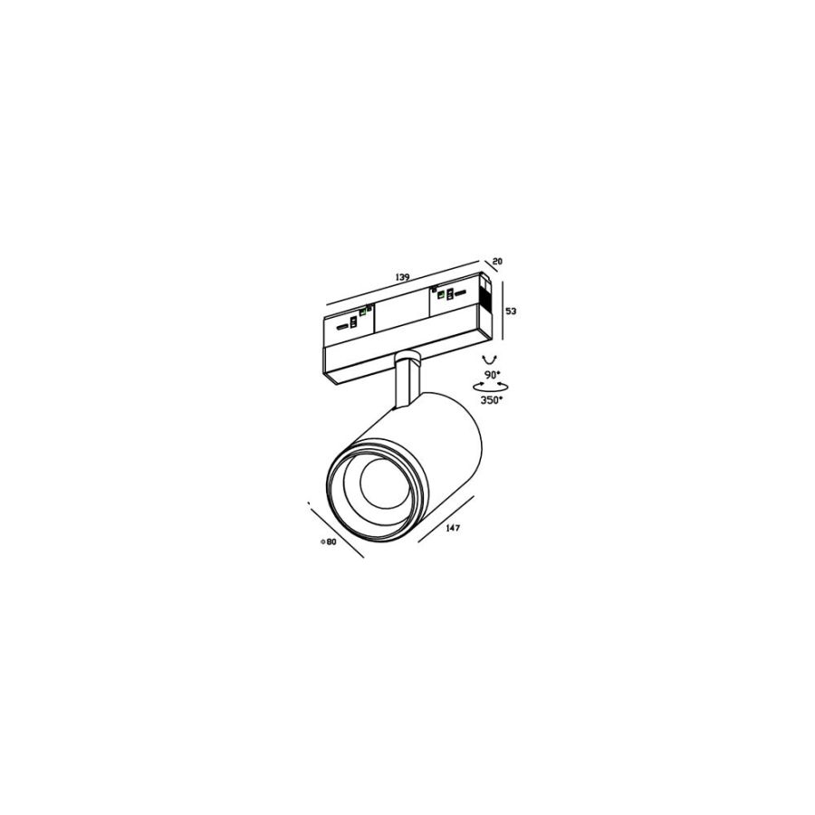 Skarlat RGD2030 25W BK 3000K
