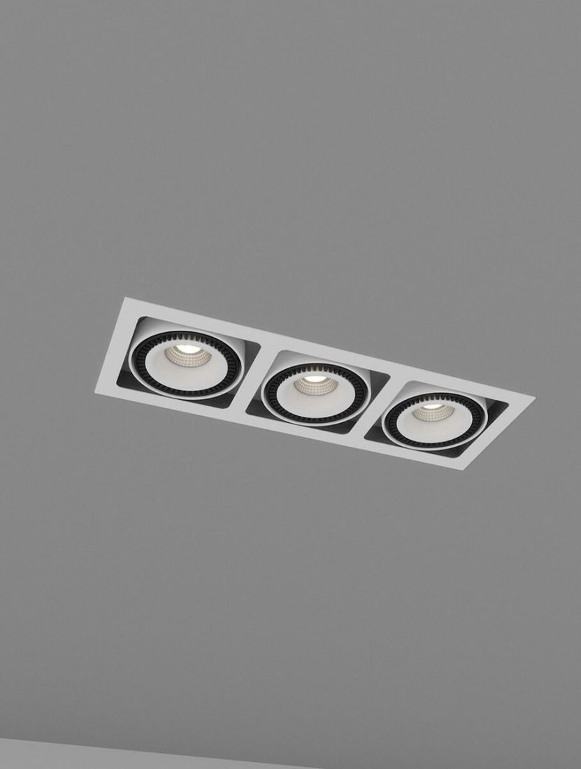 Skarlat RGL7116-3 3х18W WH+BK 3000K