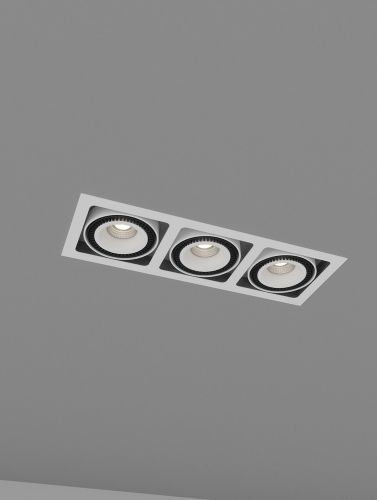 Skarlat RGL7116-3 3х18W WH+BK 4000K