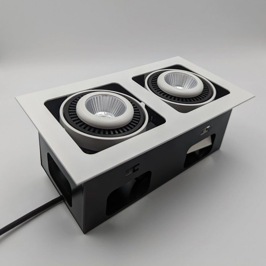 Skarlat RGL7115-2 2х12W WH+BK 4000K