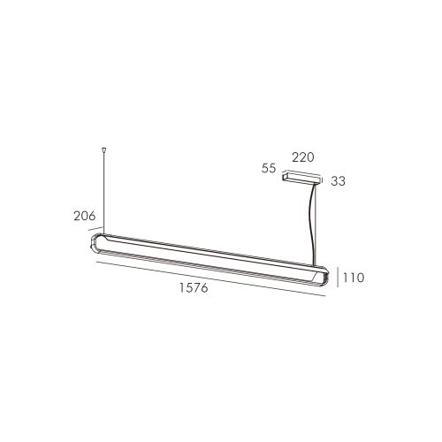 Skarlat RHL77018 45W WH+BK 3000K