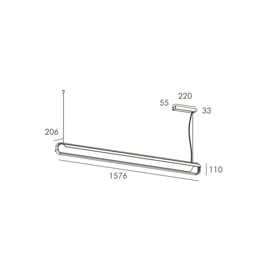 Skarlat RHL77018 45W WH+BK 3000K