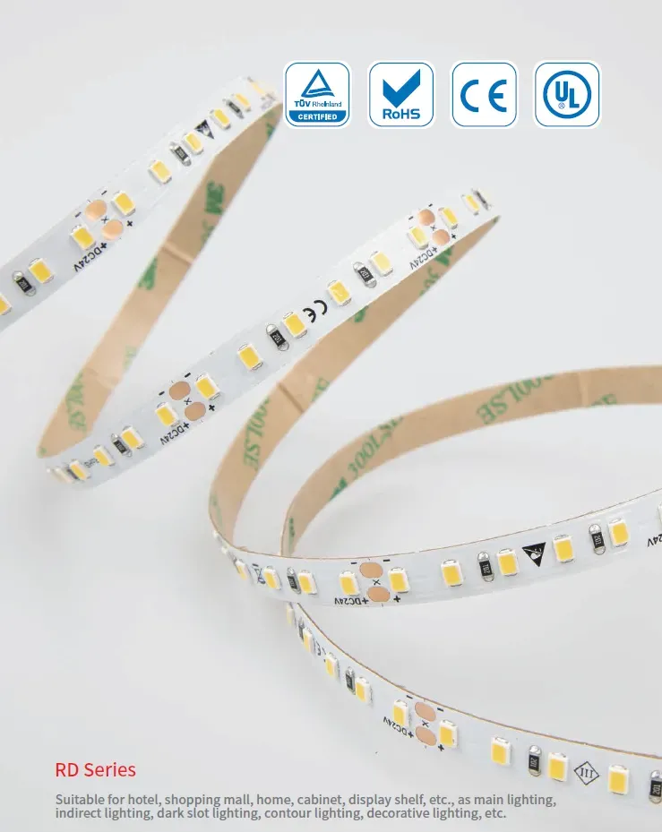 Лед стрічка RISHANG 12В 2835-60 6Вт RD0860TA-B Green Зелений IP20