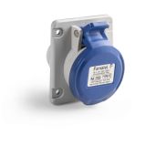 Розетка вбудована похила Famatel 10° 2P+E, 16A, 230В, IP54