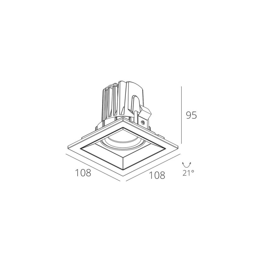 Skarlat RSL74071-A 12W WH+BK 4000K