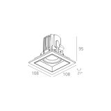 Skarlat  RSL74071-A 12W WH+BK 3000K