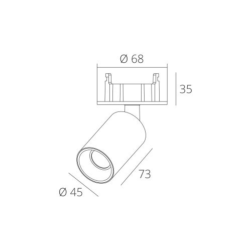 Skarlat RSL74077 7W WH+BK 3000K