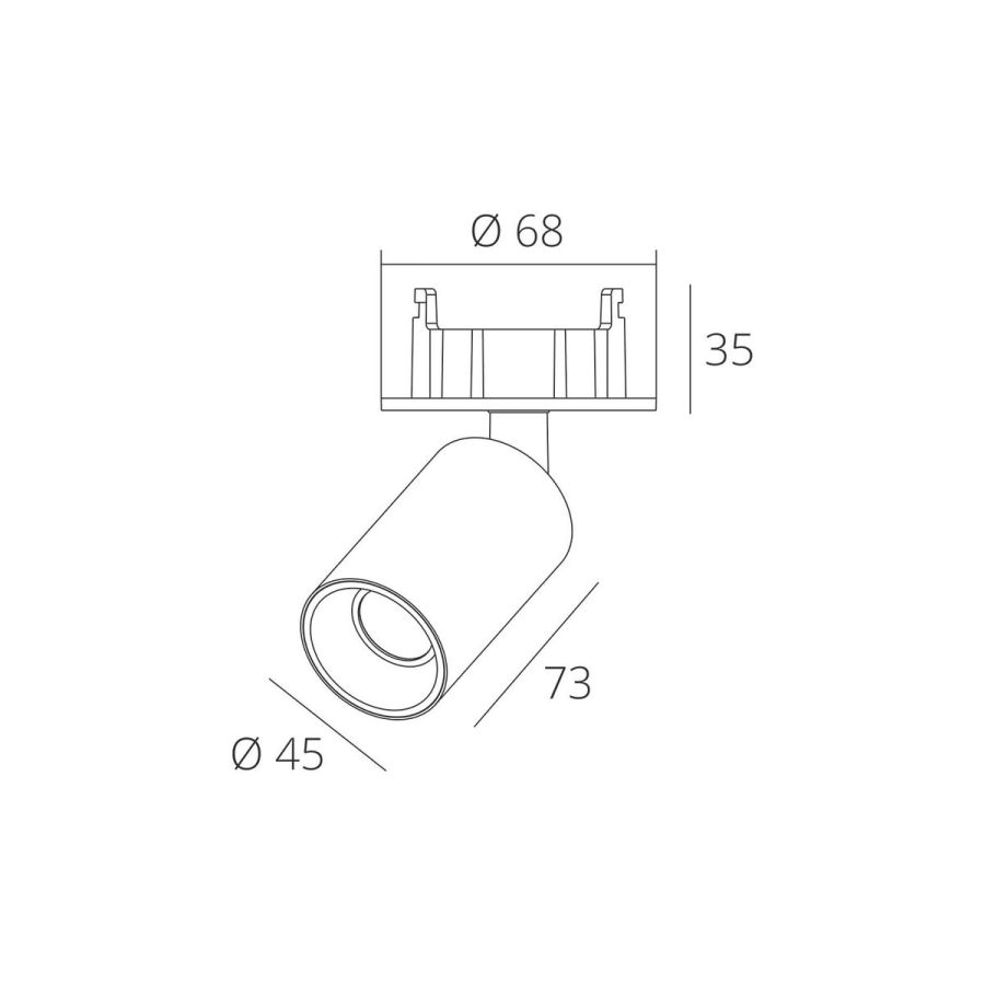 Skarlat RSL74077 7W WH+BK 3000K