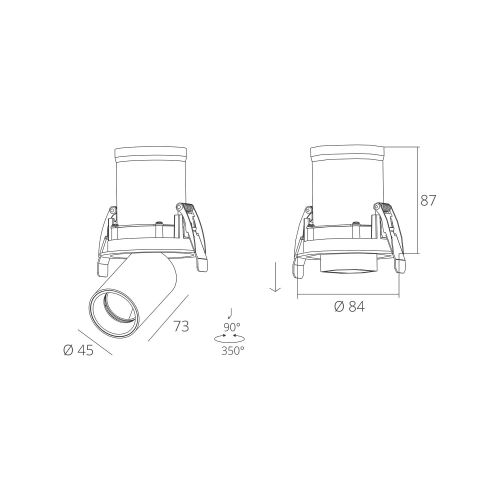 Skarlat RSL74078 7W WH+BK 3000K