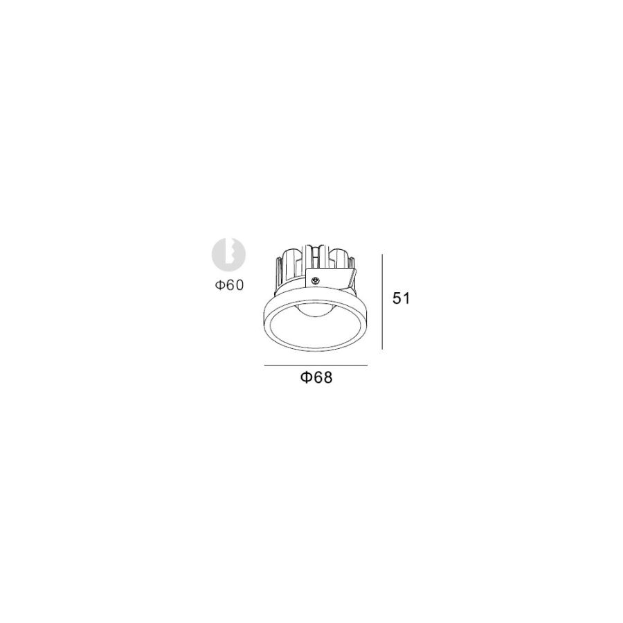 Skarlat RSL74091-2.5 7W WH 4000K