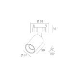 Skarlat  RSL74097 12W WH+BK 4000K