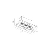 Skarlat RSL74145 3х2W BK 3000K