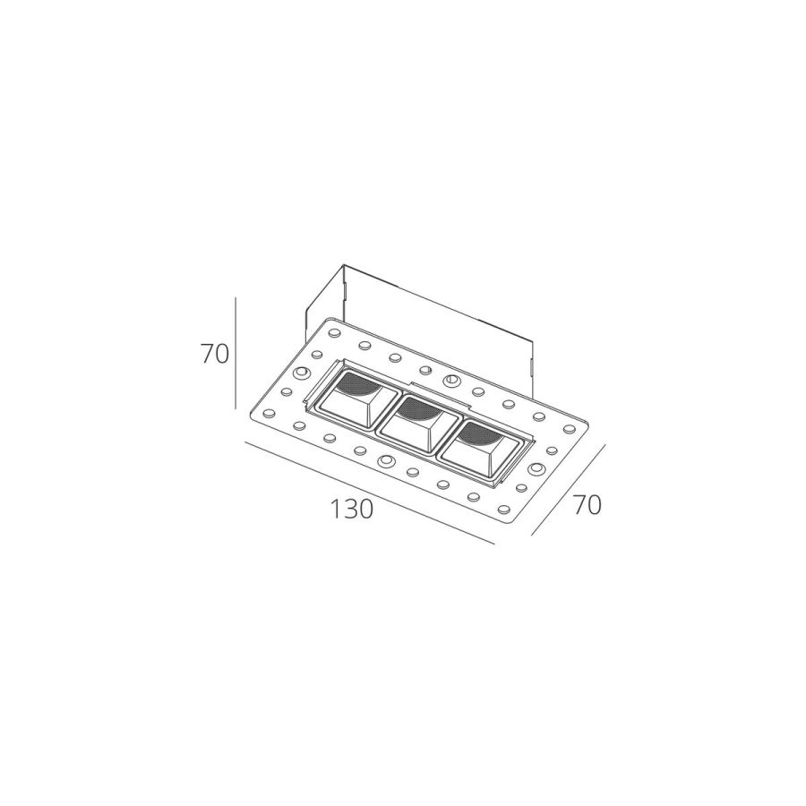 Skarlat RSL74145 3х2W BK 3000K