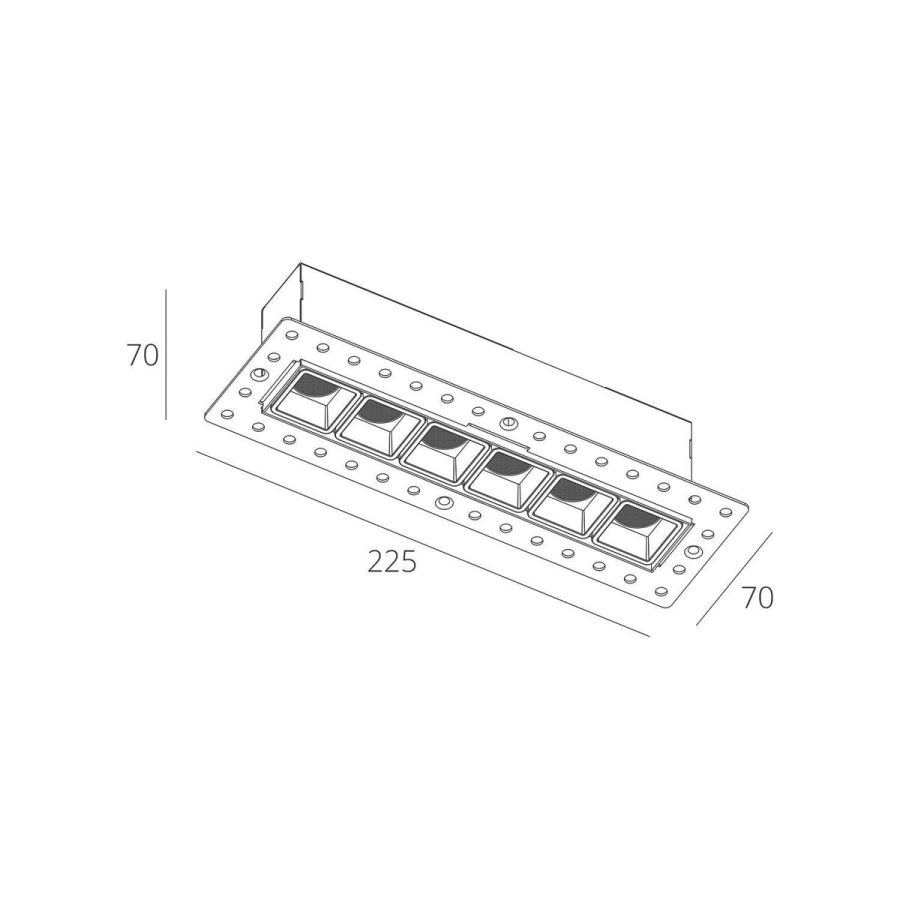 Skarlat RSL74146 6х2W BK 4000K