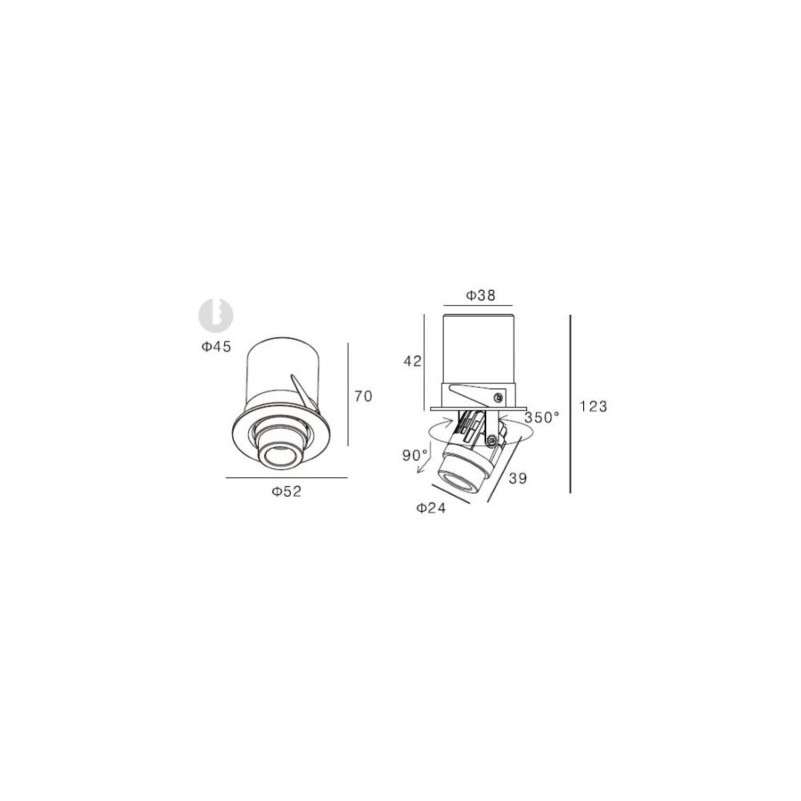 Skarlat RSL74162 3W BK 4000K