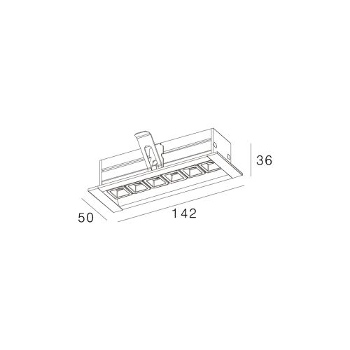 Skarlat RSL74165 6х2W BK+GD 3000K