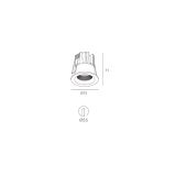 Skarlat RSL74232 10W BK 4000K