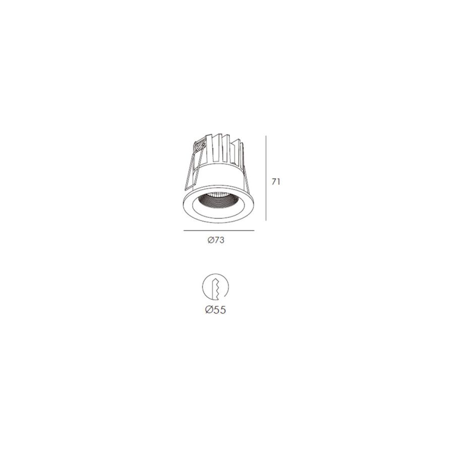 Skarlat RSL74232 10W BK 4000K