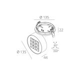 Skarlat RSL74266 9х2.5W WH+BK 3000K