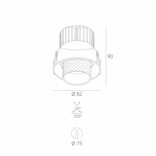 Skarlat RSL74331 10W WH+BK 4000K