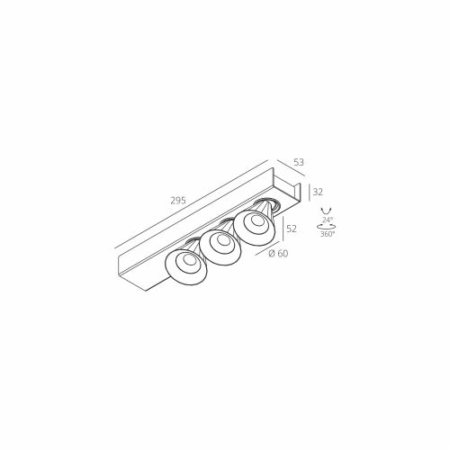 Skarlat RSLC74131-3 37W BK 4000K