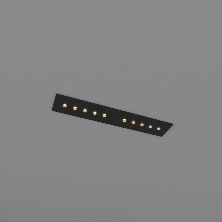 Skarlat RSLC78065 10х1.5W BK+GD 3000K