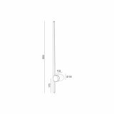 Настенный Бра Premium RWLB101 9W BK 3000K