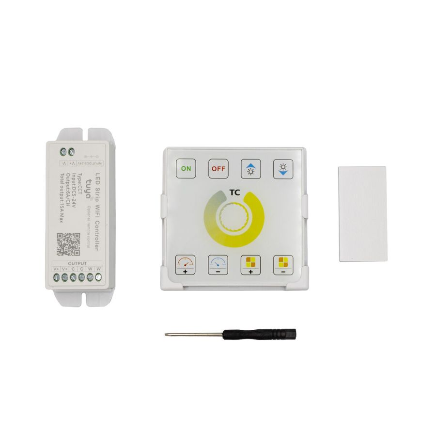 Сенсорна панель димера керування PROLUM CCT; Wi-Fi; TUYA; 12A; Series: HomeLink